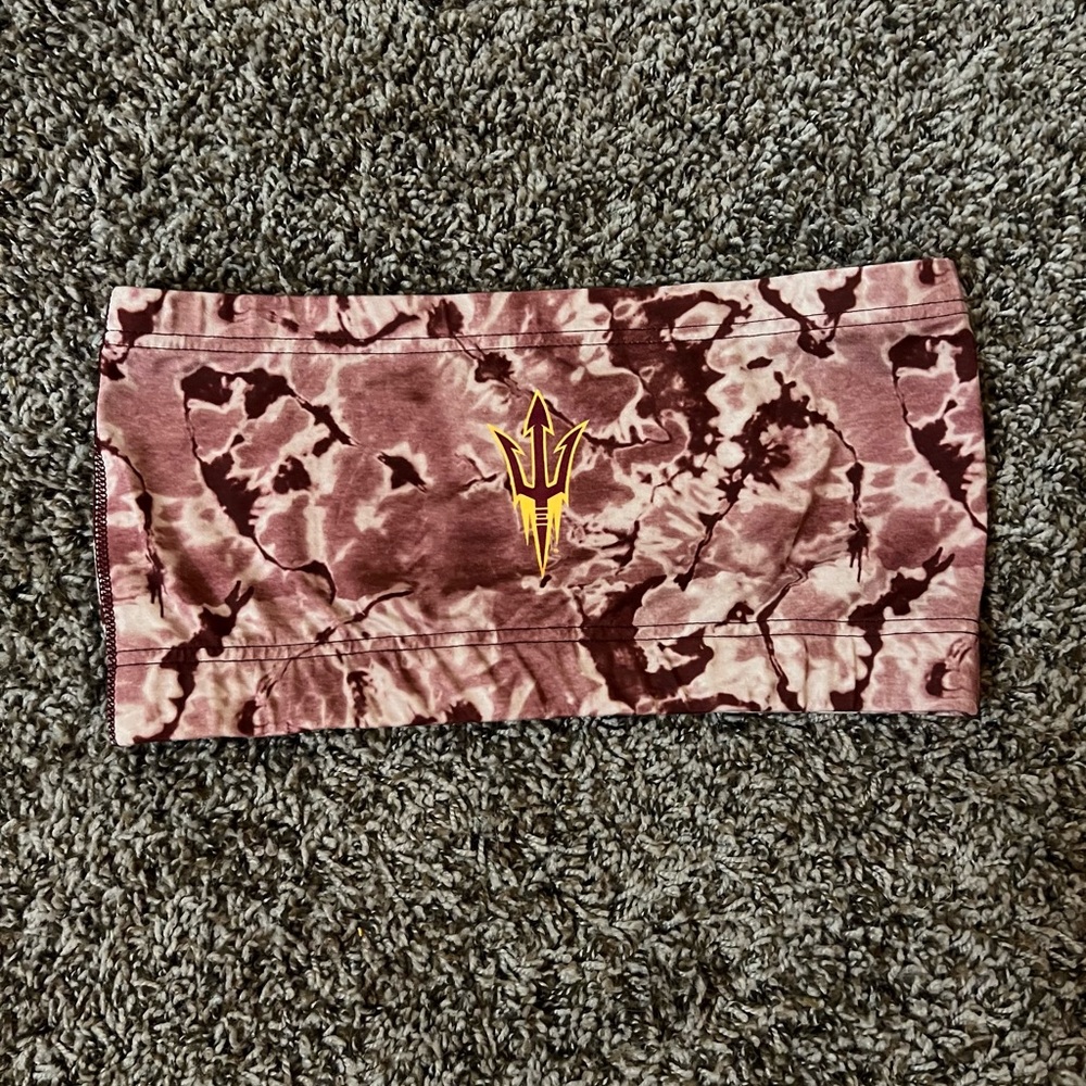 ASU Pink and Maroon Tie-Dye Tube Top